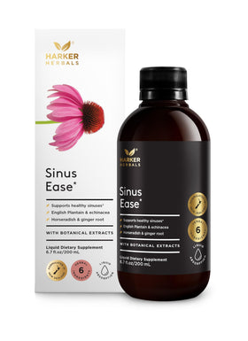 Harker Herbals Sirop Sinus Ease 200 ml vue de face avec étiquette
