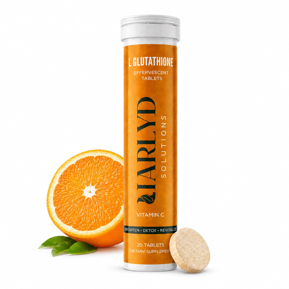 HARLYD SOLUTIONS L-Glutathione comprimés effervescents orange en boîte