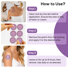 HARMONIFY patch NAD+ en gros plan sur la peau
