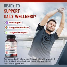 HarmoVira Fer Bisglycinate 50 mg capsule vue de côté