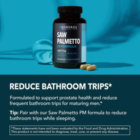 HAVASU NUTRITION Complément Saw Palmetto et Racine d'Urtiquaire, informations nutritionnelles