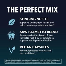 HAVASU NUTRITION Complément Saw Palmetto et Racine d'Urtiquaire, vue arrière de l'emballage