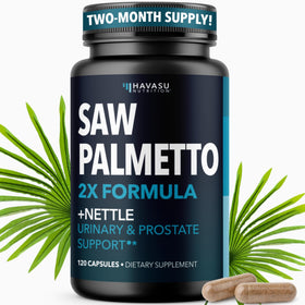 HAVASU NUTRITION Complément Saw Palmetto et Racine d'Urtiquaire, vue avant