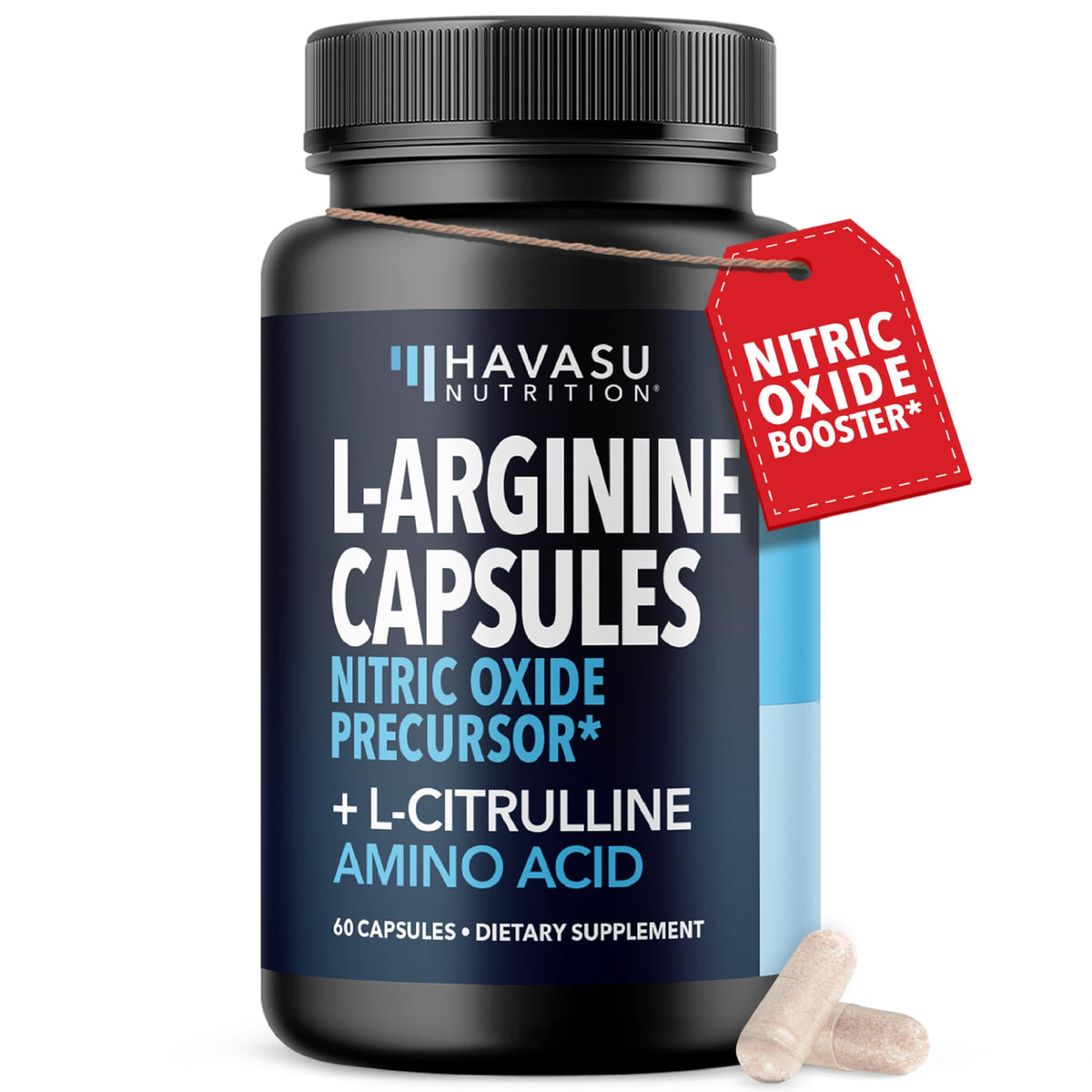 HAVASU NUTRITION L-Arginine et L-Citrulline 1200mg flacon avant