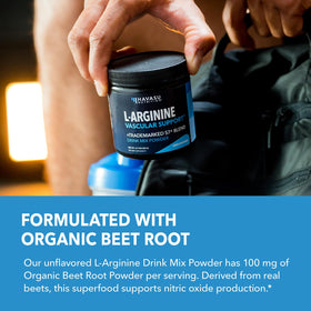 HAVASU NUTRITION L-Arginine Poudre 118g en mélange dans un smoothie