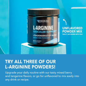 HAVASU NUTRITION L-Arginine Poudre 118g sur une table