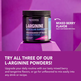 HAVASU NUTRITION L-Arginine Poudre Saveurs Mélangées 141g vue arrière