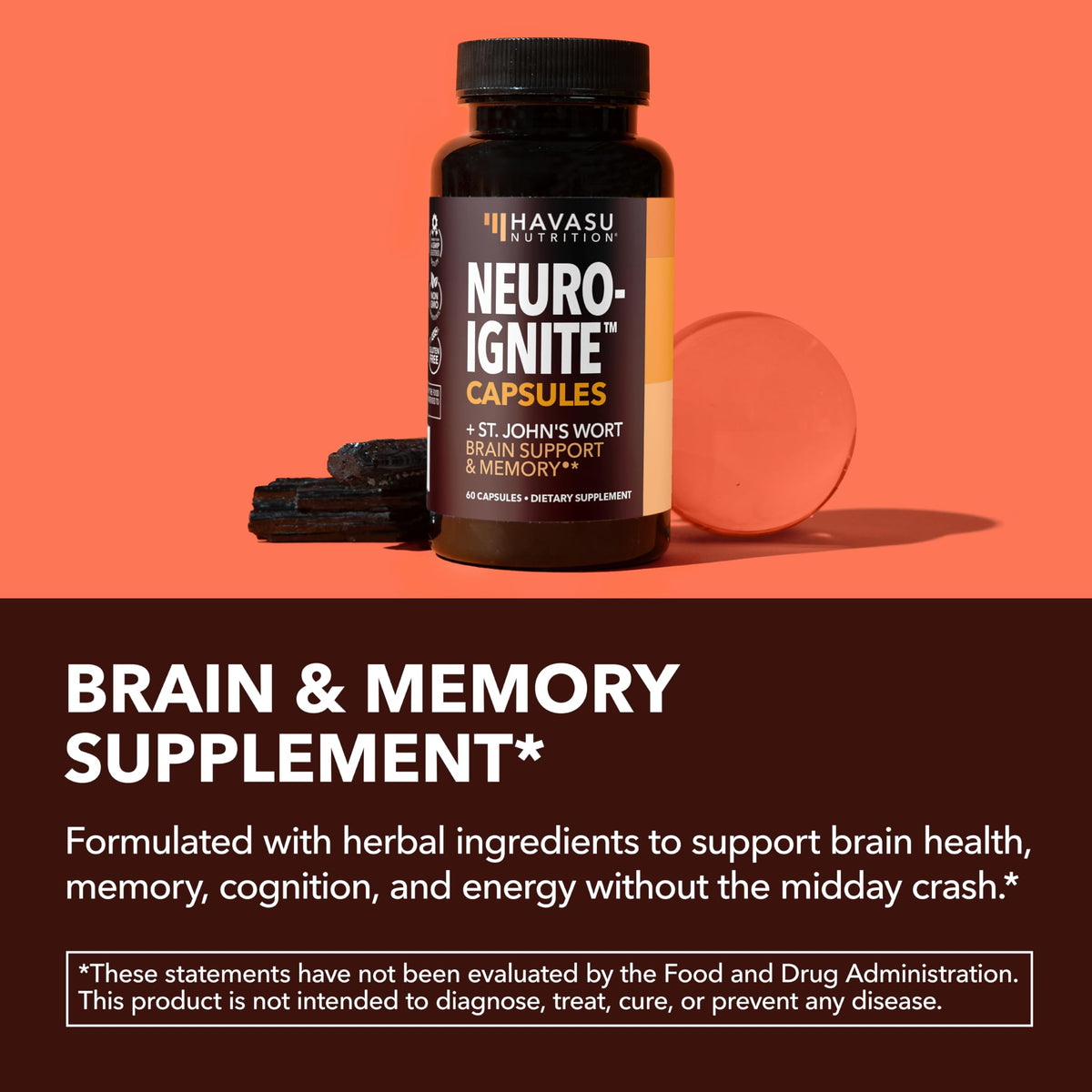HAVASU NUTRITION NeuroIGNITE complément nootropique sur un bureau