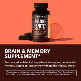 HAVASU NUTRITION NeuroIGNITE complément nootropique sur un bureau