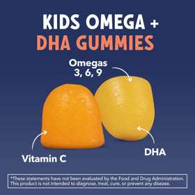 HAVASU NUTRITION Omega Gummies pour Enfants 60ct vue de l'arrière du pot