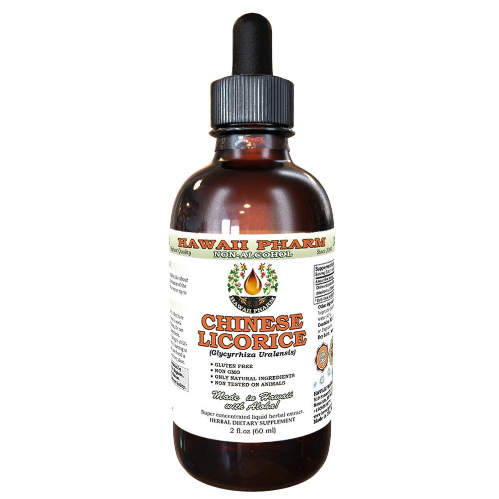 Hawaii Pharm Extrait Liquide de Réglisse Chinoise 2 oz vue avant