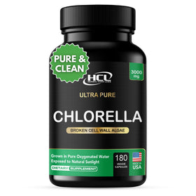 HCL HERBAL CODE LABS Chlorella Capsules 3000 mg front view