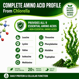 HCL HERBAL CODE LABS Chlorella Capsules close-up