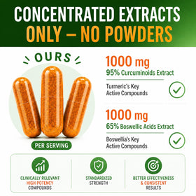 HCL HERBAL CODE LABS Complément Curcuma Boswellia 2000 mg - étiquette détaillée