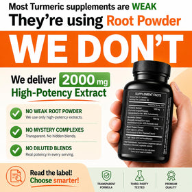 HCL HERBAL CODE LABS Complément Curcuma Boswellia 2000 mg - vue arrière