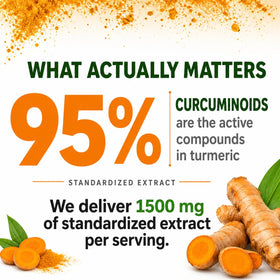 HCL HERBAL CODE LABS Extrait de Curcuma Curcumin 1500mg avec ingrédients naturels