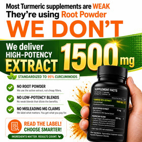 HCL HERBAL CODE LABS Extrait de Curcuma Curcumin 1500mg capsules