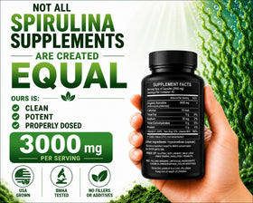 HCL HERBAL CODE LABS Spiruline en gélules 3000 mg contenant