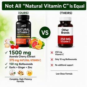 HCL HERBAL CODE LABS Vitamine C Naturelle Bio 118g avec ingrédients