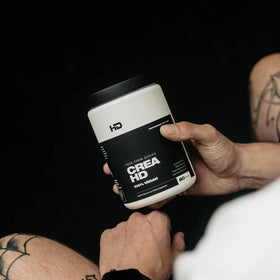 HD MUSCLE CreaHD Creapure 490g avec accessoires de fitness