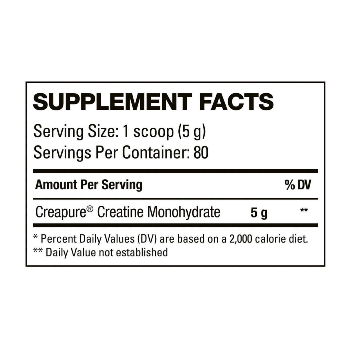 HD MUSCLE CreaHD Creapure 490g vue latérale