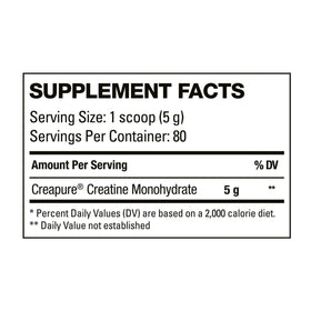 HD MUSCLE CreaHD Creapure 490g vue latérale
