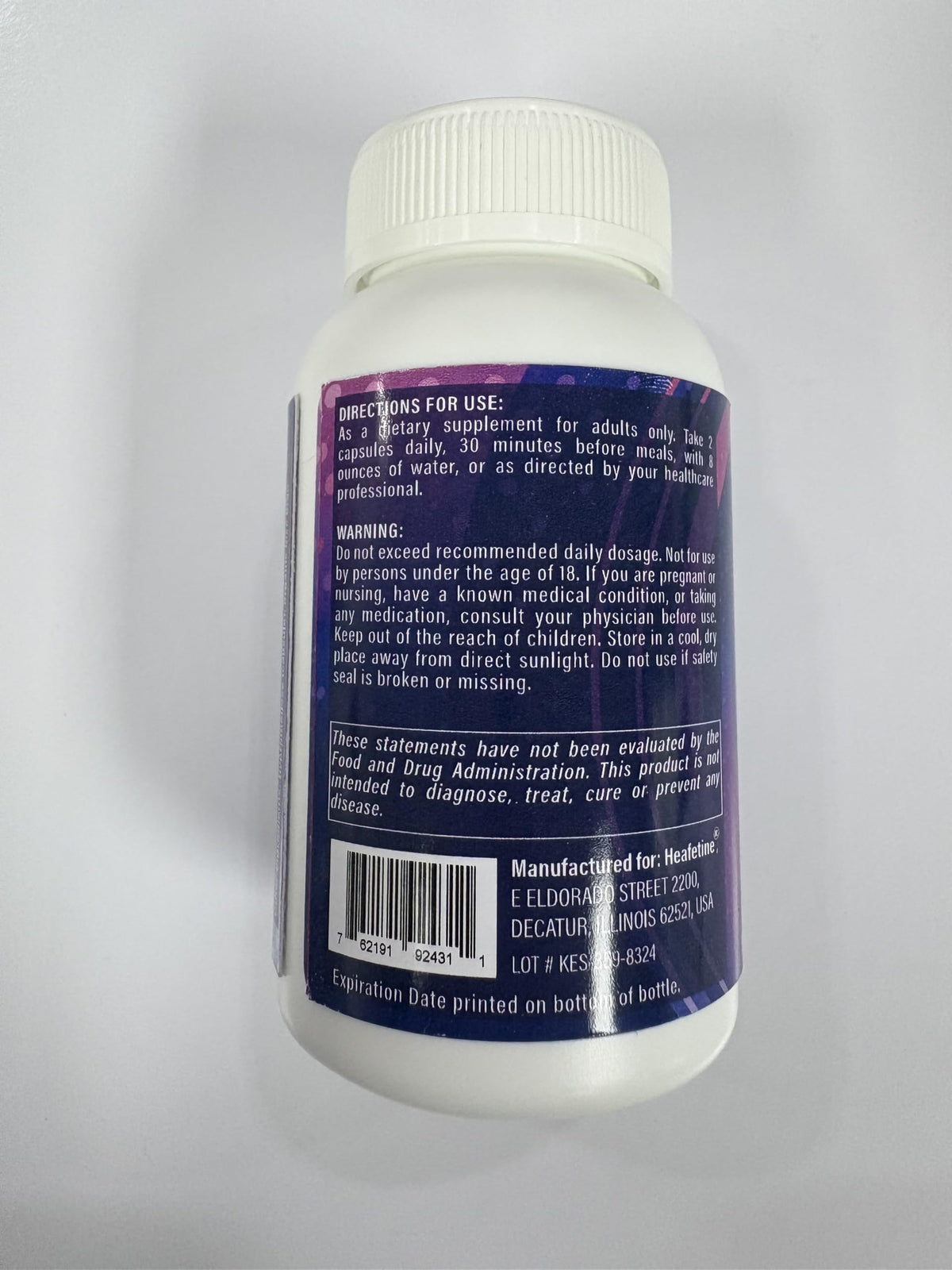 Heafetine GLP-1 Activation comprimés sur une surface