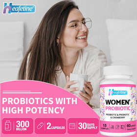 Heafetine Probiotiques 60 capsules ouvertes montrant le contenu