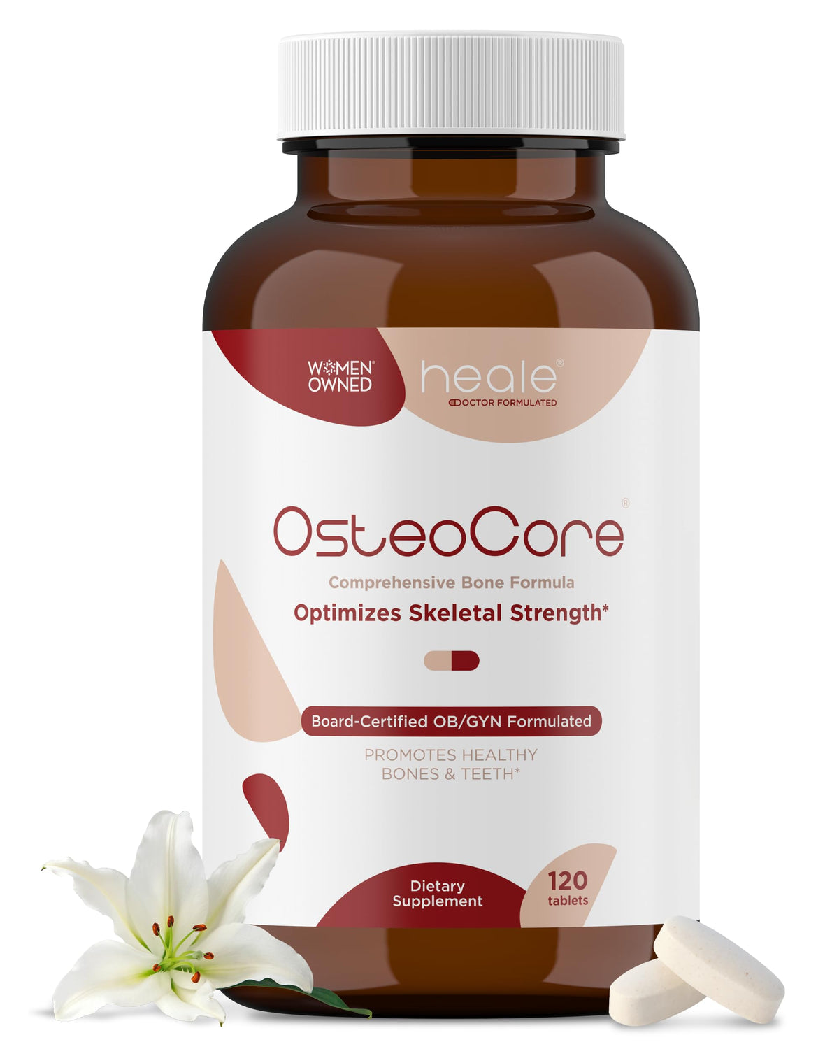 Heale OsteoCore compléments alimentaires calcium 120 comprimés vue de face