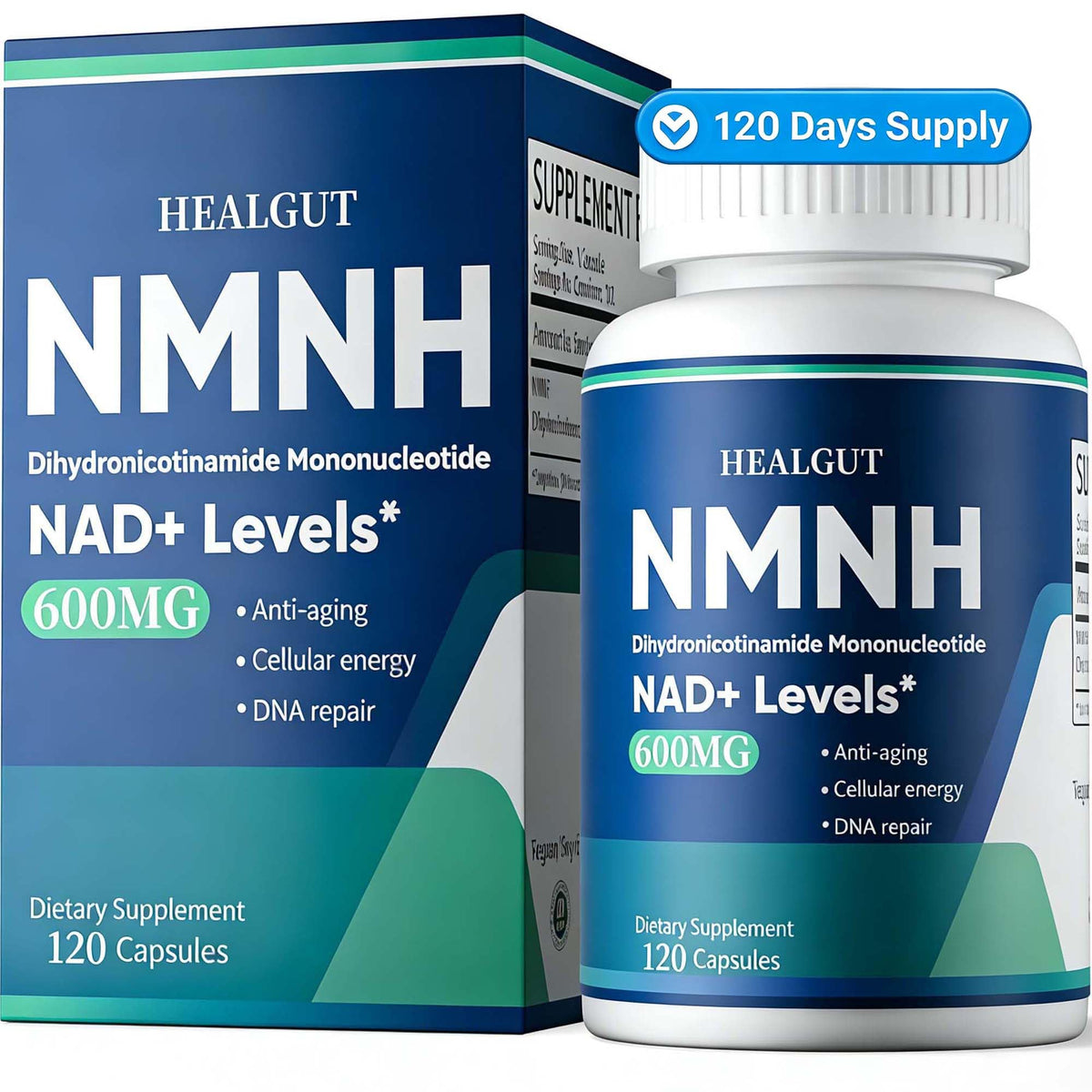 HEALGUT Liposomal NMNH 600mg bouteille vue de face