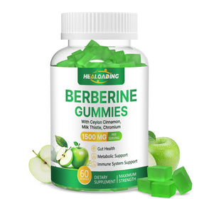 HEALOADING Gommes de Berbérine 60 pièces vue de face