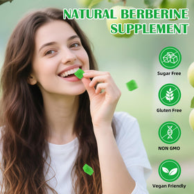 HEALOADING Gommes de Berbérine dans une main