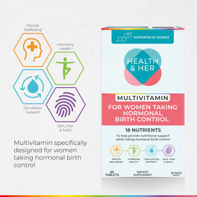 Health and Her Multivitamine - informations nutritionnelles sur l'emballage