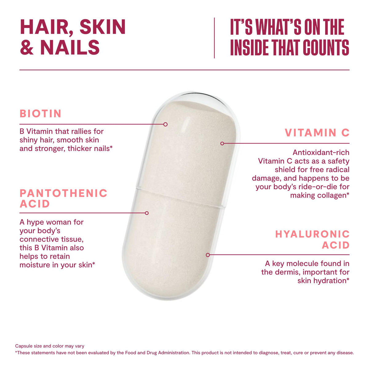 Health By Habit Complément Alimentaire Cheveux, Peau & Ongles 120 Capsules - Packaging