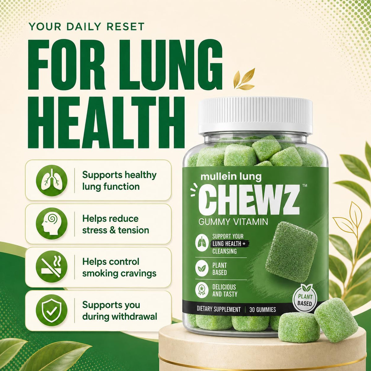 Health Chews Chews Lungs Cleanse gummy packaging