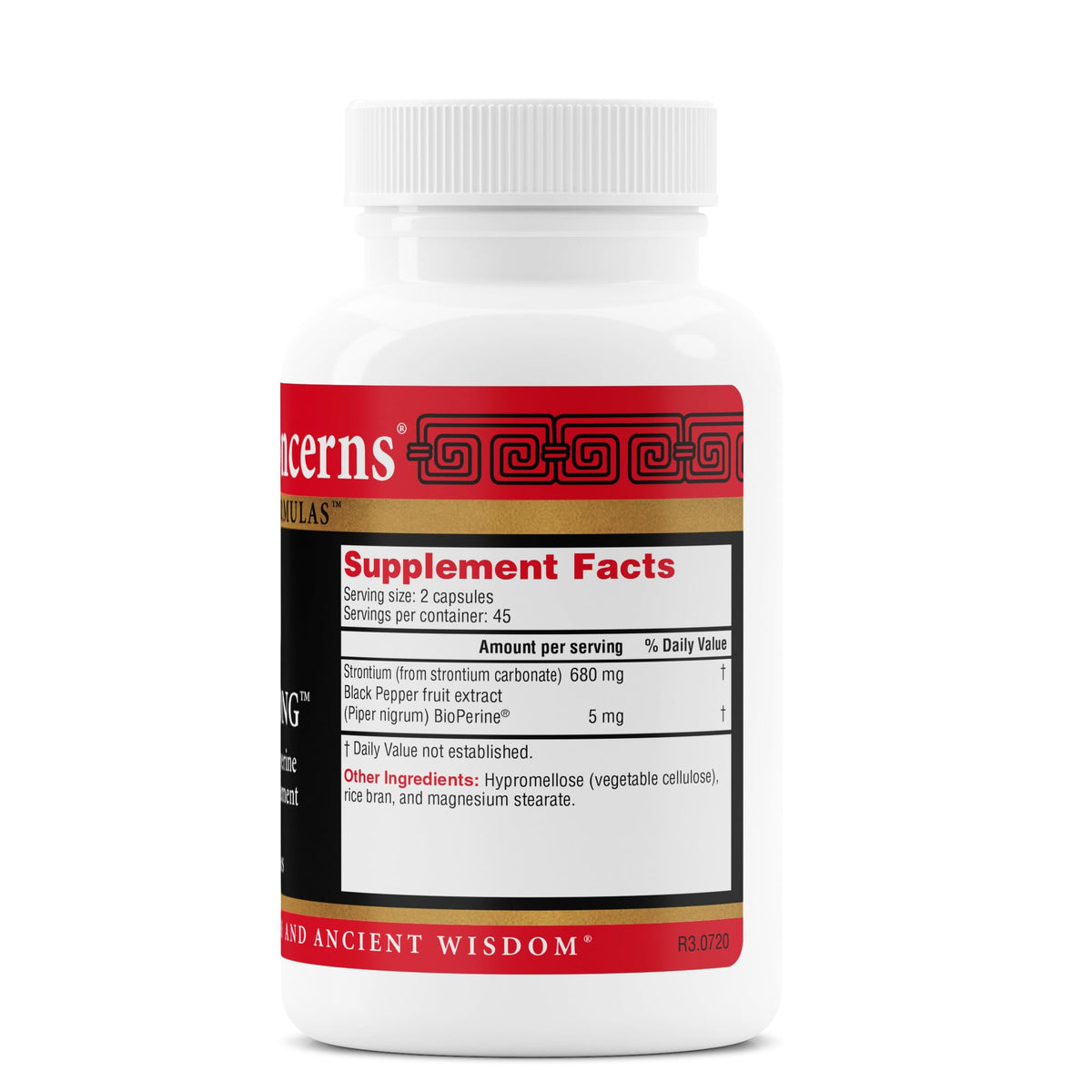 Health Concerns BioStrong capsules sur fond blanc