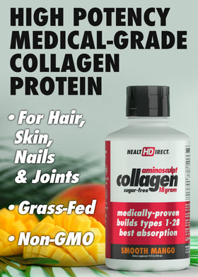 HEALTH DIRECT AminoSculpt Collagène Liquide 15oz bouteille avec étiquette
