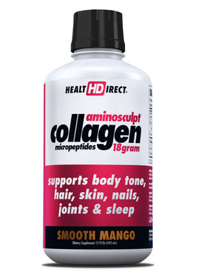 HEALTH DIRECT AminoSculpt Collagène Liquide 15oz saveur mangue vue avant