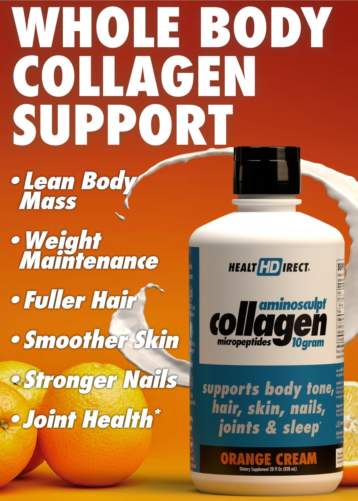 HEALTH DIRECT AminoSculpt collagène liquide bouteille de 414 ml
