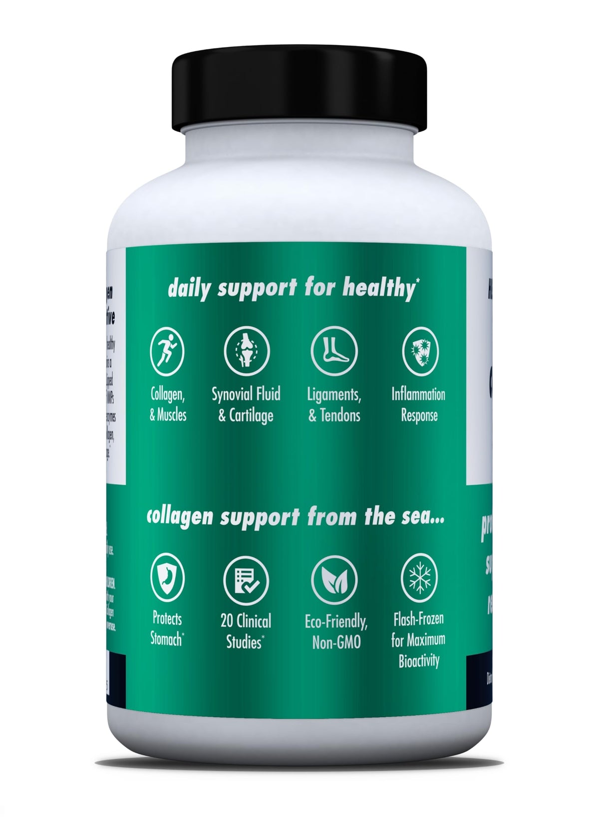 HEALTH DIRECT BeActive Collagen Shield 120 capsules, mise en scène sur une table