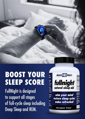 HEALTH DIRECT Complément Alimentaire Sommeil Naturel - vue de côté des capsules