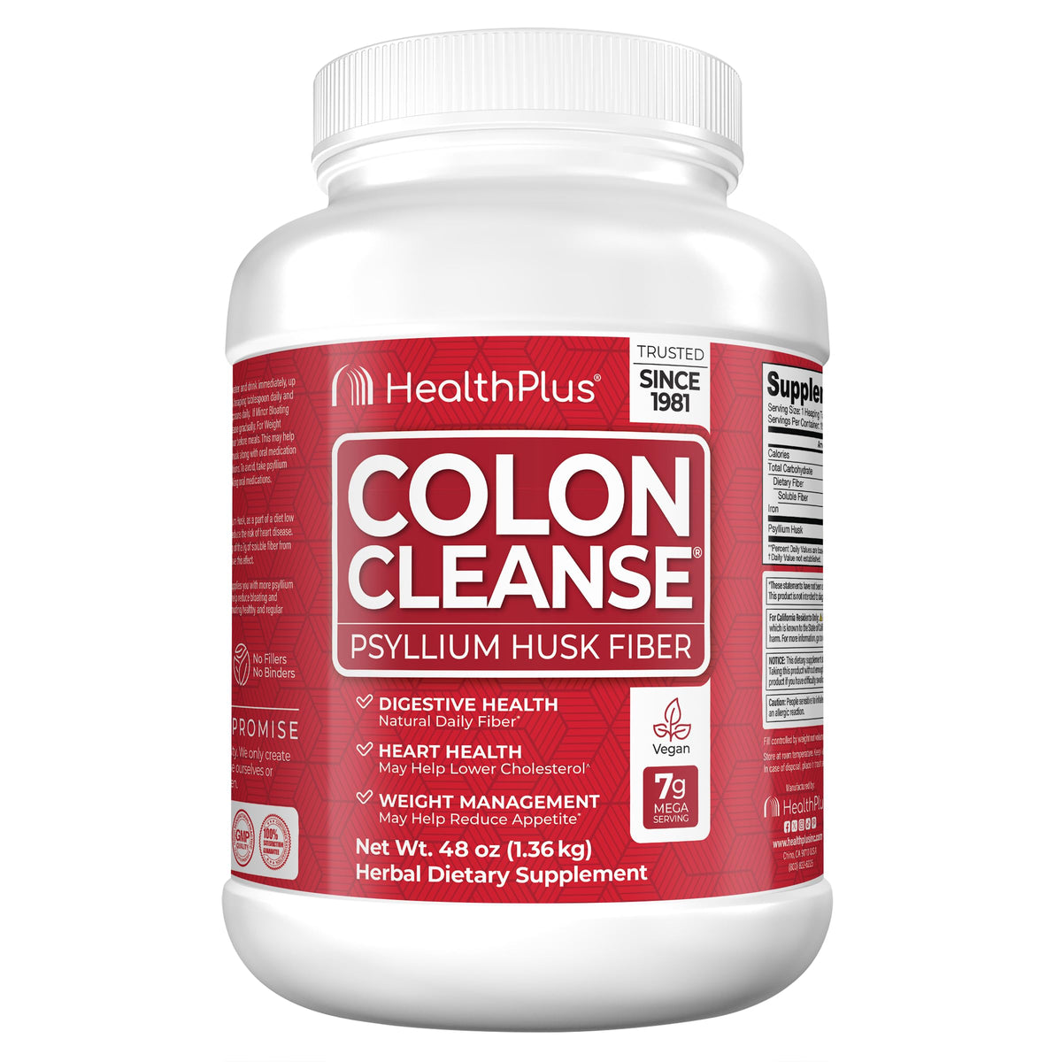 Health Plus Colon Cleanse 48 oz packaging front view