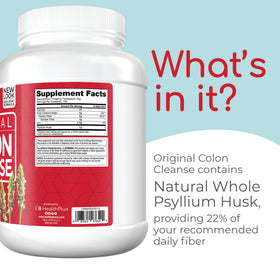 Health Plus Colon Cleanse 48 oz powder in a bowl