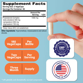 Health Thru Nutrition Beta-Sitosterol Ultra Force 1000mg bottle side view