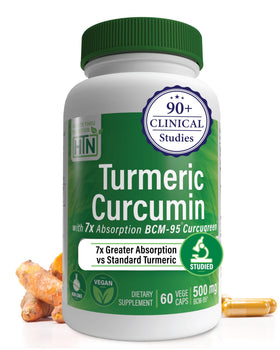 Health Thru Nutrition complexe de curcuma 500mg avant de l'emballage