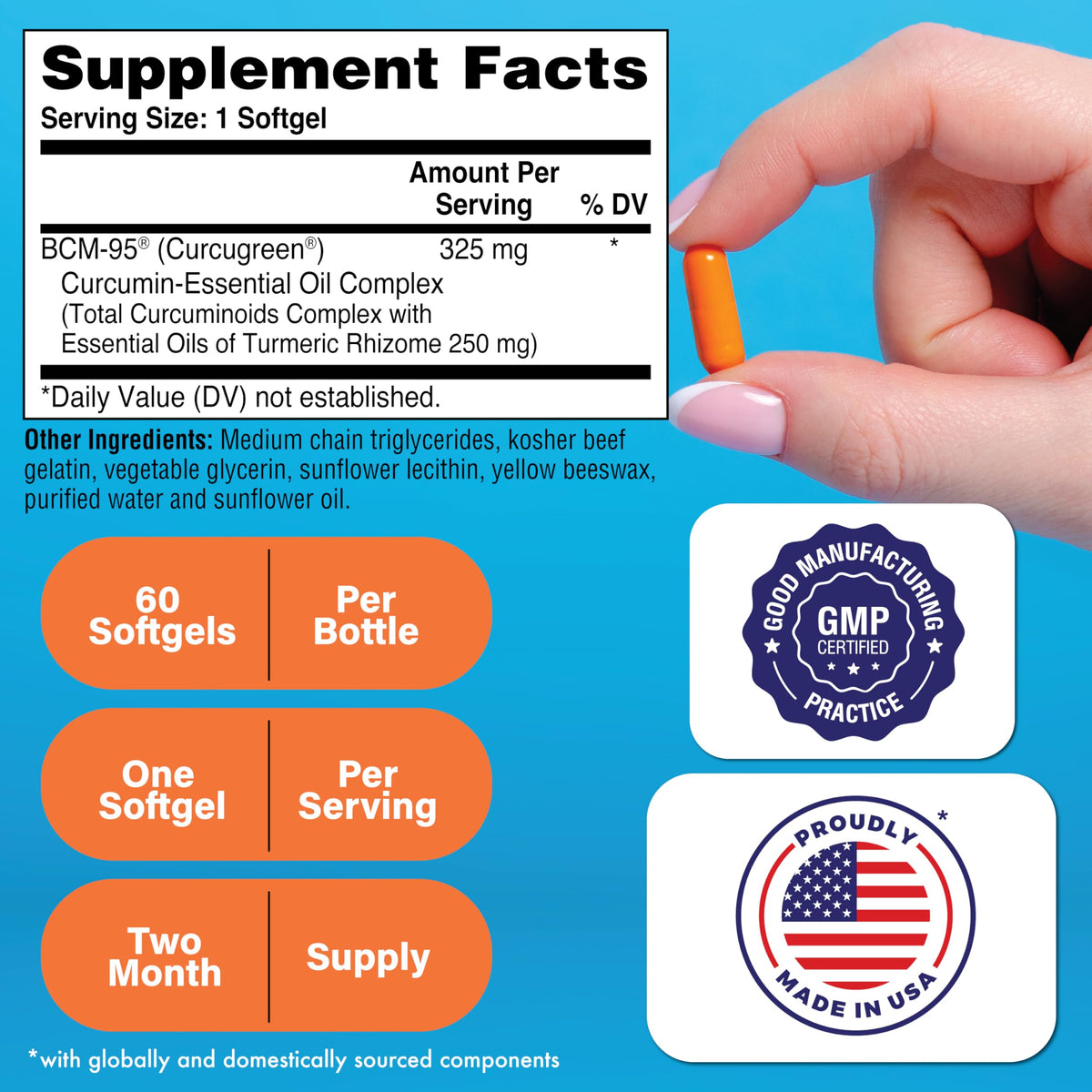 Health Thru Nutrition Curcu-Gel 325mg BCM-95 emballage