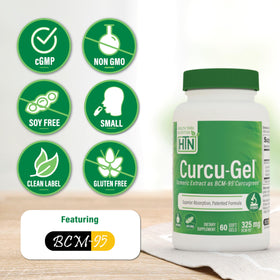 Health Thru Nutrition Curcu-Gel 325mg BCM-95 gélules