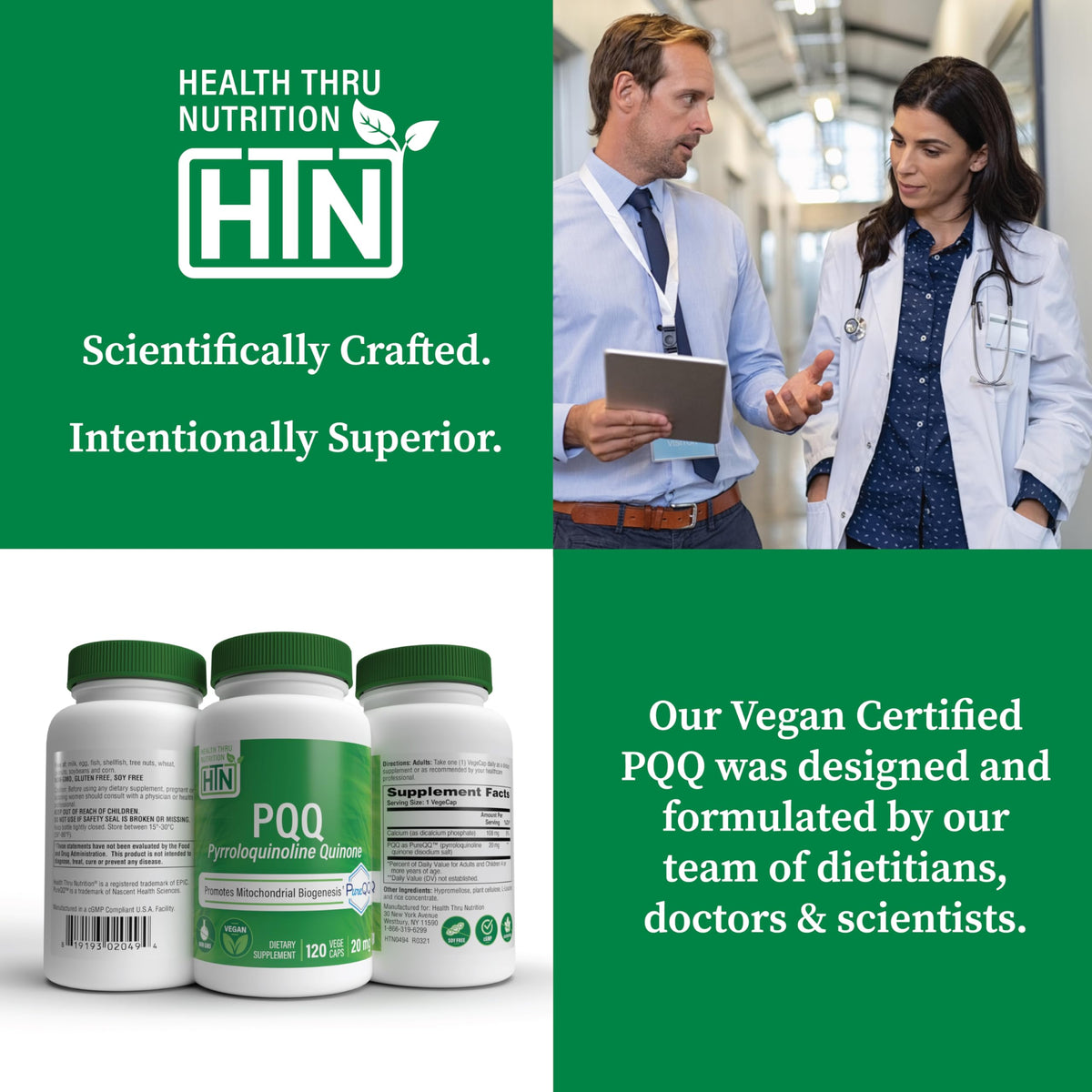 Health Thru Nutrition PQQ 20mg présentation des capsules