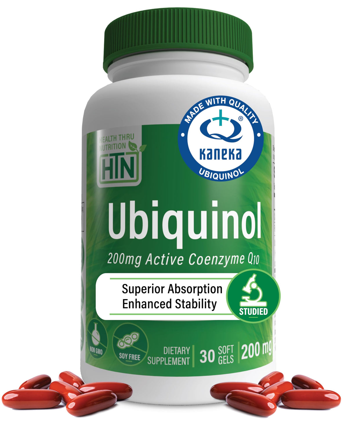 Health Thru Nutrition Ubiquinol 200mg boîte avant vue