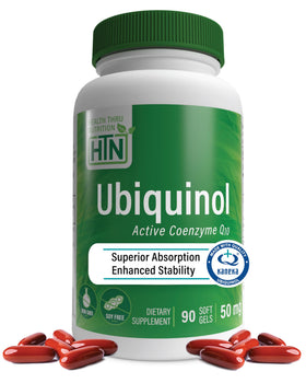 Health Thru Nutrition Ubiquinol 50mg 90 gélules molles face